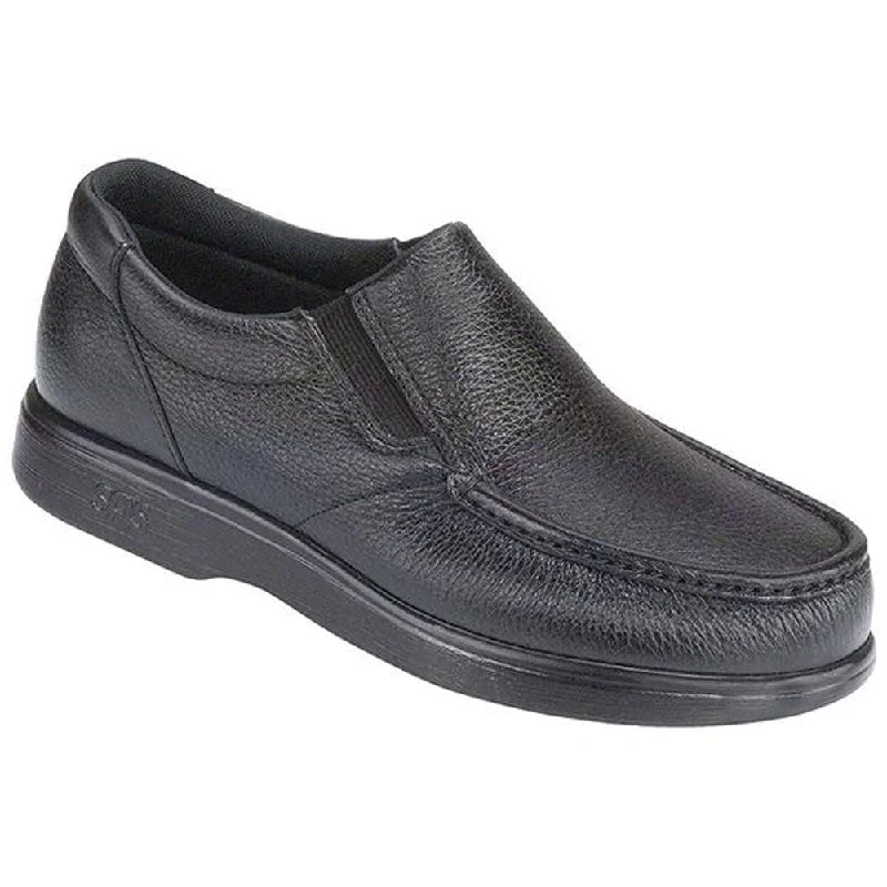 Men's Versatile Shoes SAS Side Gore Loafer Black Leather (Men's)