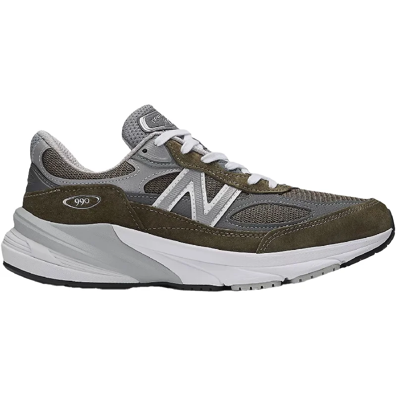 Men's Stylish Boots Unisex New Balance U990OG6 Olive/Grey