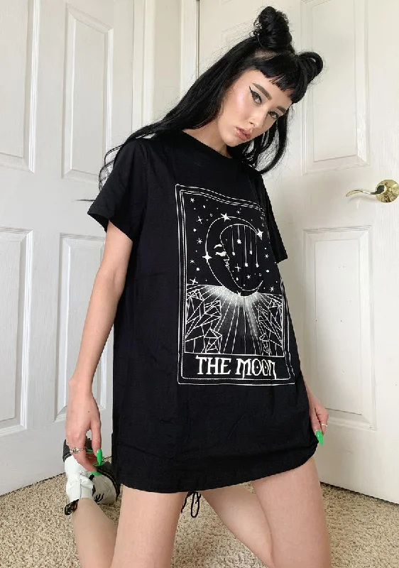 Comfy Women's Outfits for Daily Wear Lunar Guidance Graphic Tee