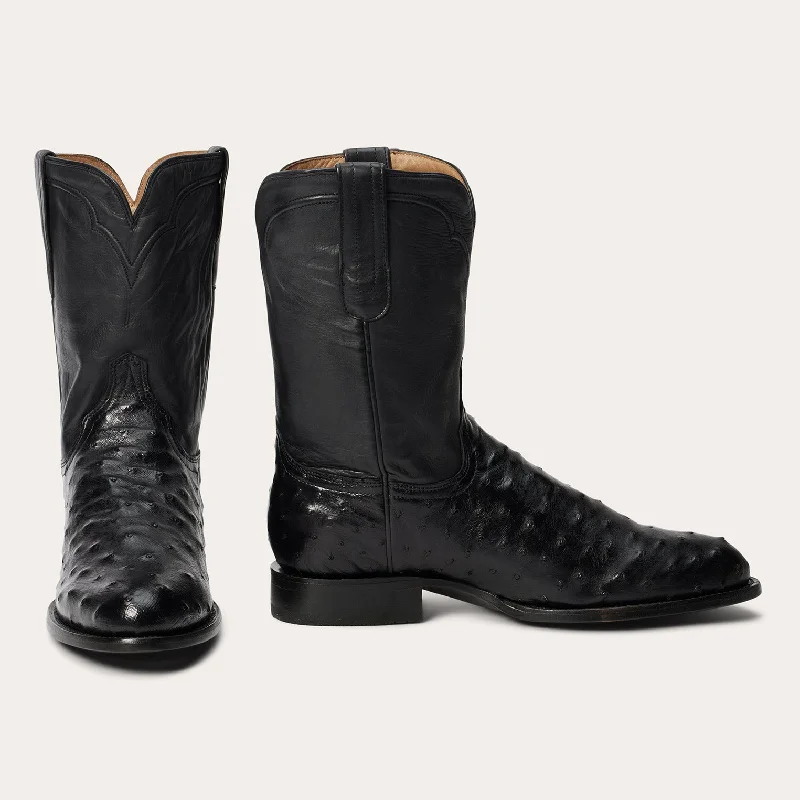 Men's Supportive Shoes Austin Ostrich Roper Boots