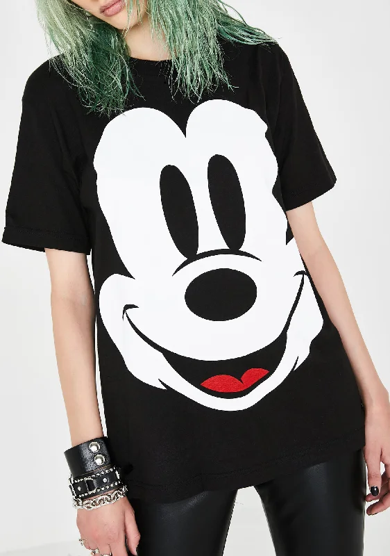 Women's Clothes Mickey Face Graphic Tee