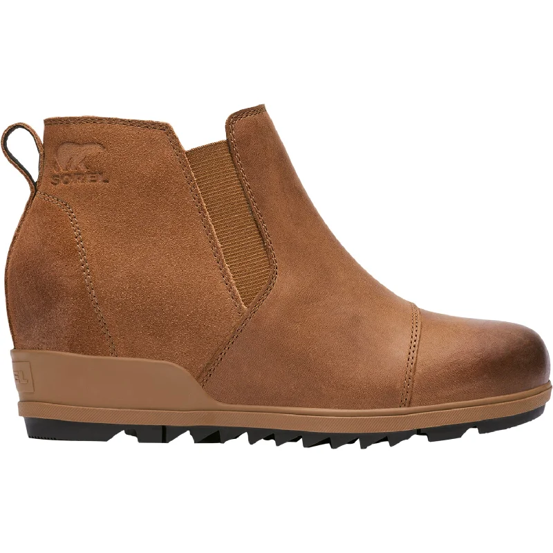 Men's Fashionable Boots Women's Sorel Evie Pull-On Velvet Tan Leather/Suede