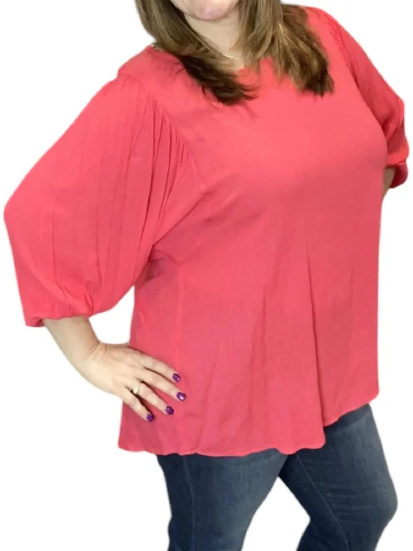 Women's Clothing Online Me Dolman Tunic Top In Coral