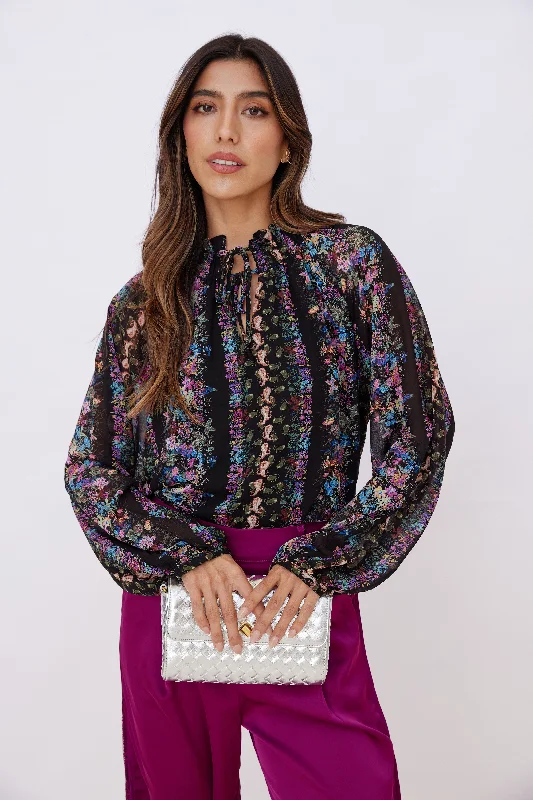 Comfortable Women's Outfits SALE - Marie Floral Long Sleeve Top