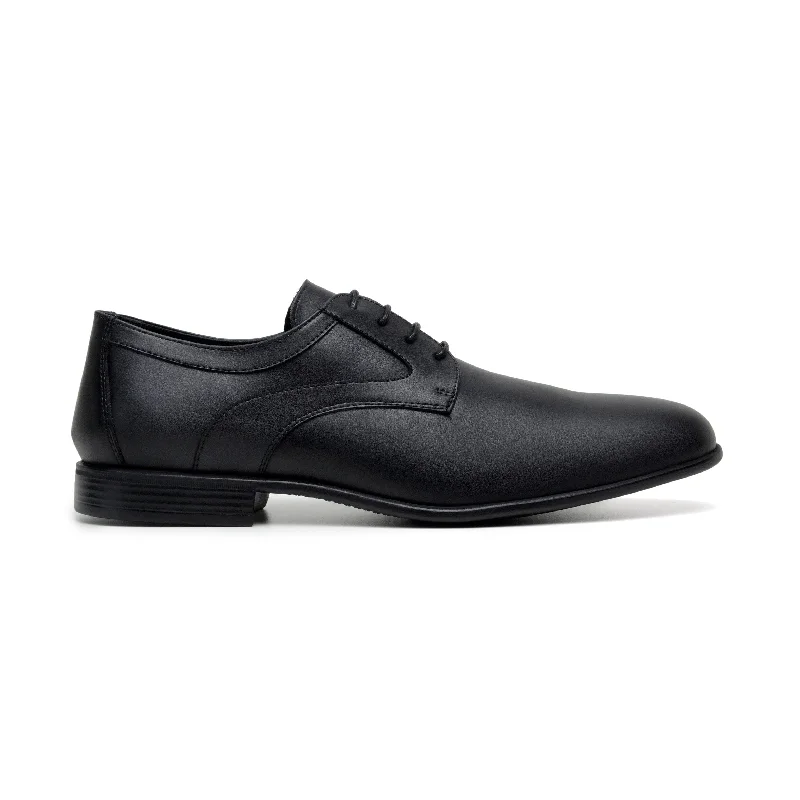 Men's Cushioned Boots 'Justin' vegan-leather black vegan men's derby by Zette Shoes - black Men's Cushioned Boots 'Justin' vegan-leather black vegan men's derby by Zette Shoes - black