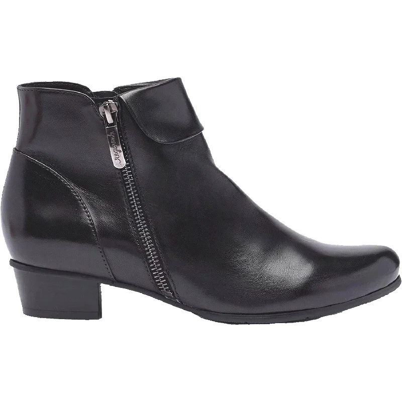 Men's Casual Boots Women's Regarde Le Ciel Stefany-333 Black Glove Leather