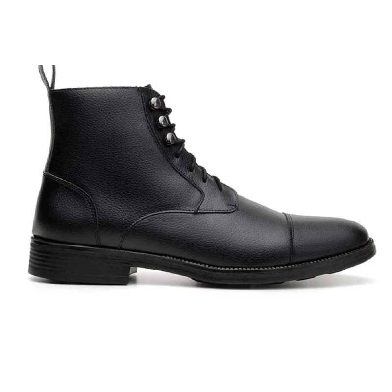 Men's Flexible Boots 'Vellerti' classic vegan leather Chelsea by Vincente Verde - black Men's Flexible Boots 'Vellerti' classic vegan leather Chelsea by Vincente Verde - black