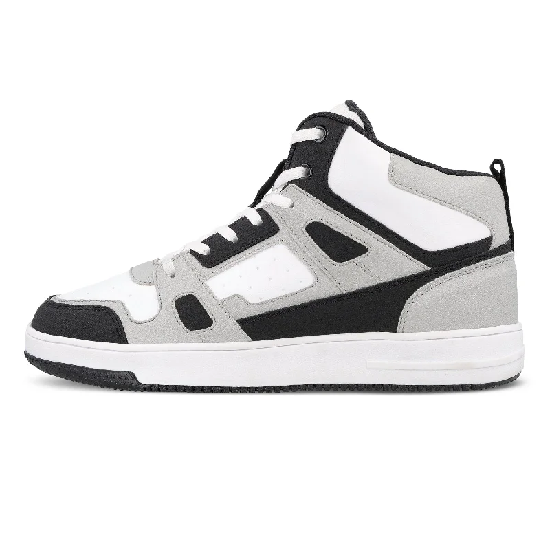 Men's Temperature-Regulating Shoes Men's High Top Sneakers - WY3466 Black White