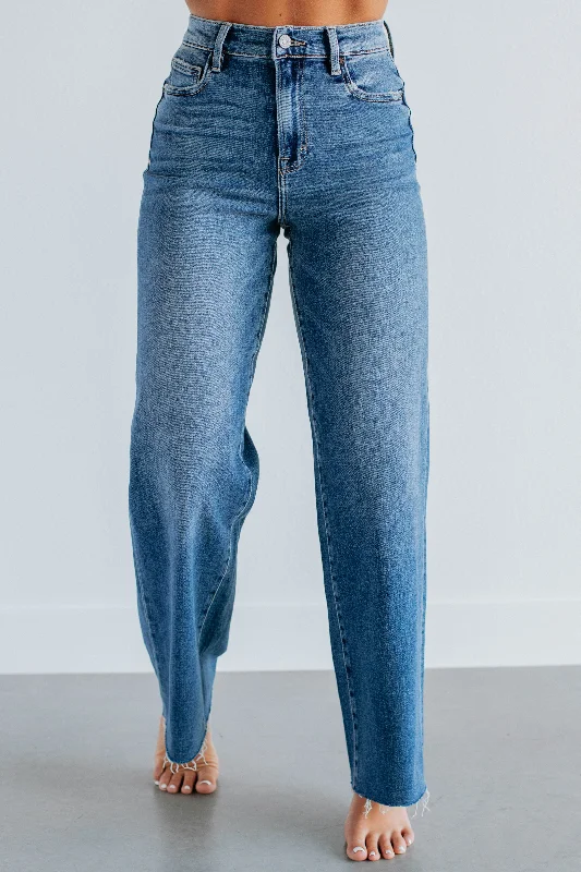 Elegant Styles Logan Hidden Jeans - Medium Wash