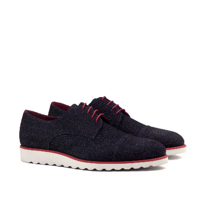 Men's Minimalist Shoes DapperFam Vero in Jeans / Red Men's Sartorial & Italian Suede Derby Men's Minimalist Shoes DapperFam Vero in Jeans / Red Men's Sartorial & Italian Suede Derby