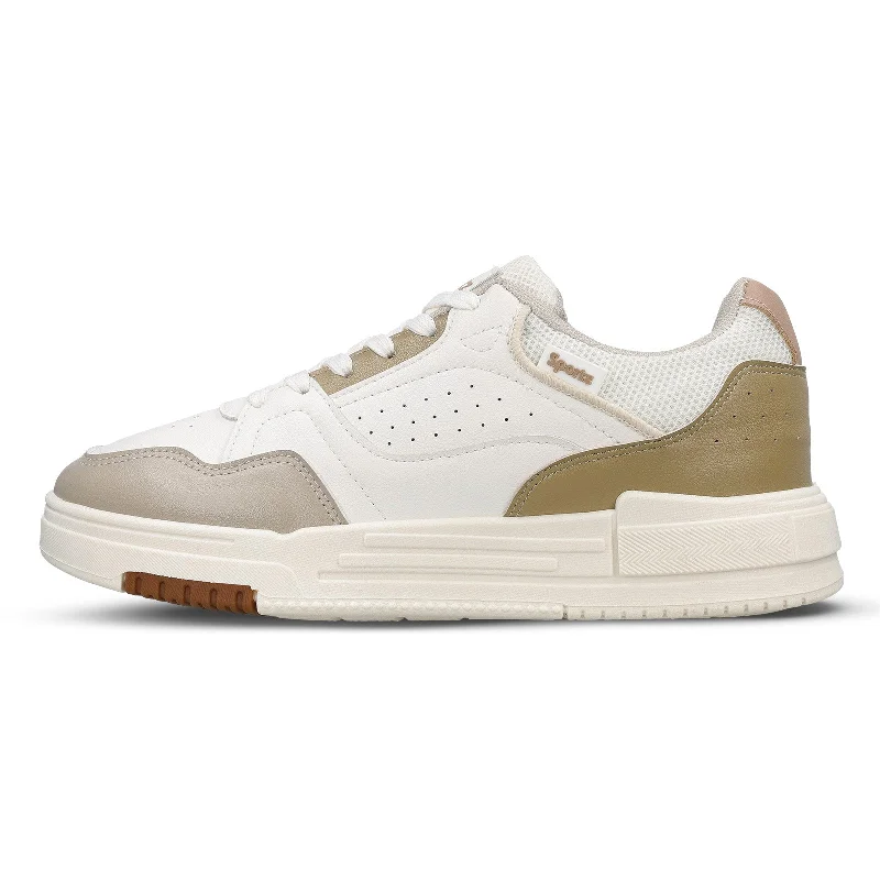 Men's Supportive Boots Men's Sports Sneakers - WY3488 White Beige