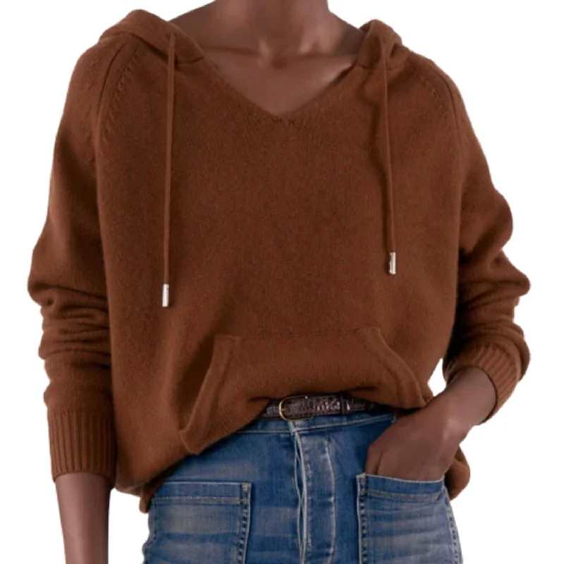 Women's Casual Wear Outfit Heavyweight Albany Hoodie In Chestnut