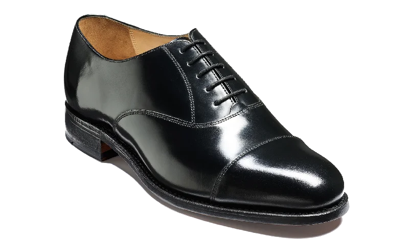 Men's Supportive Shoes Luton - Black Hi-Shine