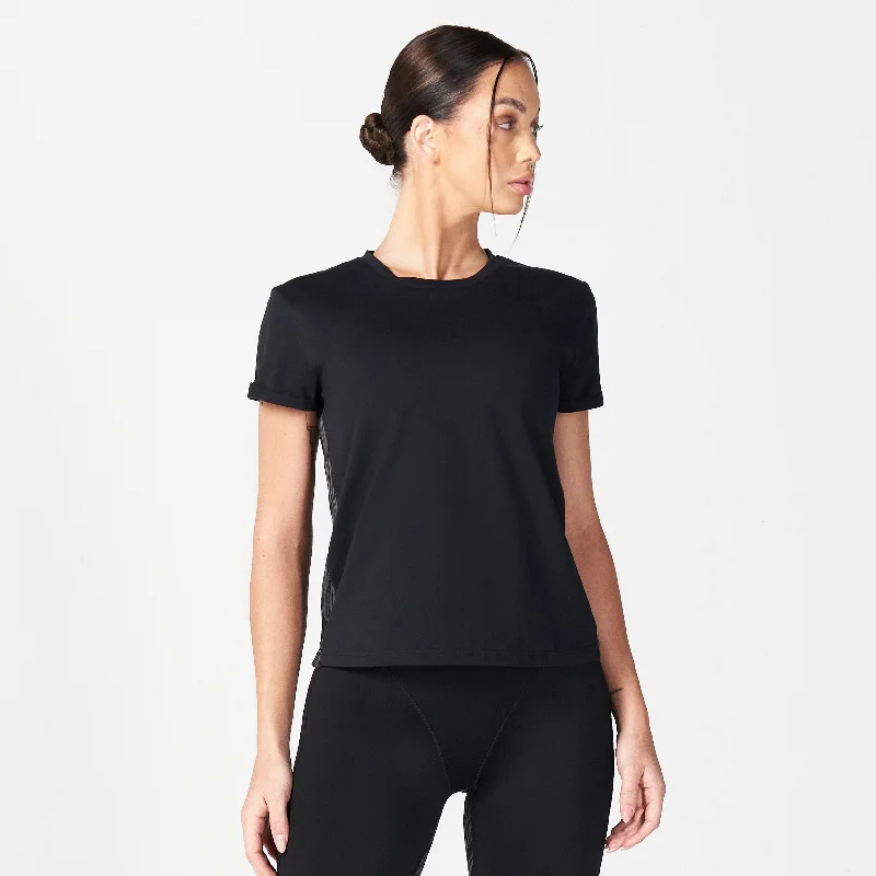 Casual Dresses for Women Core Wild Panel Relaxed Tee - Black