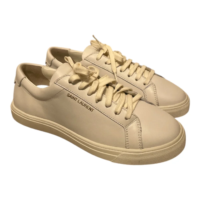 Men's Breathable Shoes SAINT LAURENT/Low-Sneakers/ITL 38.5/Leather/WHT/Andy Low Trainer