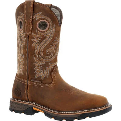Men's All-Day Wear Boots GEORGIA BOOT MEN'S CARBO-TEC FLX WATERPROOF PULL-ON WORK BOOT | GB00649 Men's All-Day Wear Boots GEORGIA BOOT MEN'S CARBO-TEC FLX WATERPROOF PULL-ON WORK BOOT | GB00649