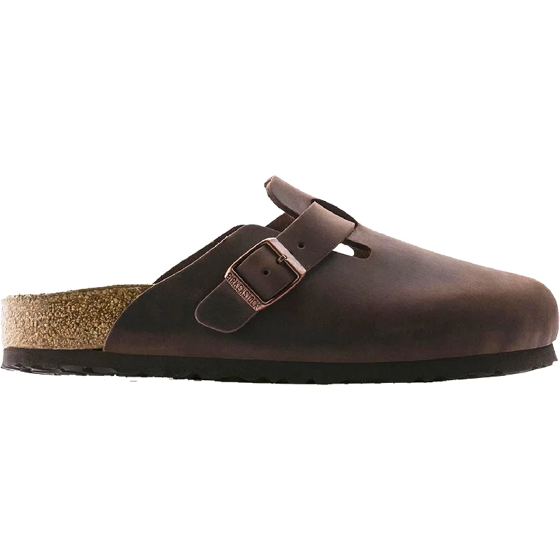 Men's Waterproof Shoes Unisex Birkenstock Boston Soft Footbed Habana Oiled Leather