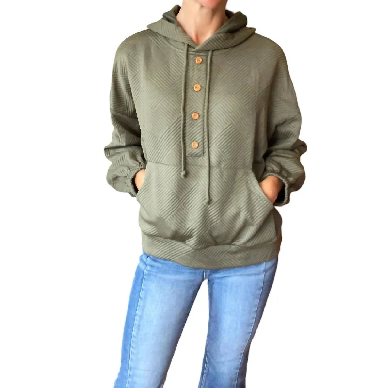 Affordable Women's Outfit Verity Hoodie In Olive Green