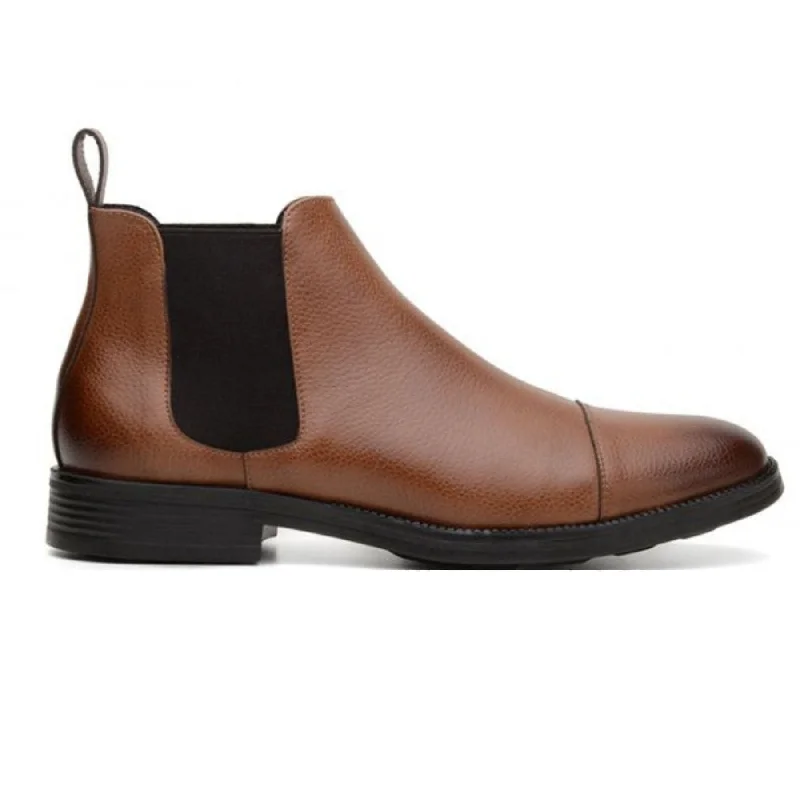 Exclusive Discount On Stylish Shoes 'Terni' classic vegan leather Chelsea boot by Vincente Verde - cognac Exclusive Discount On Stylish Shoes 'Terni' classic vegan leather Chelsea boot by Vincente Verde - cognac