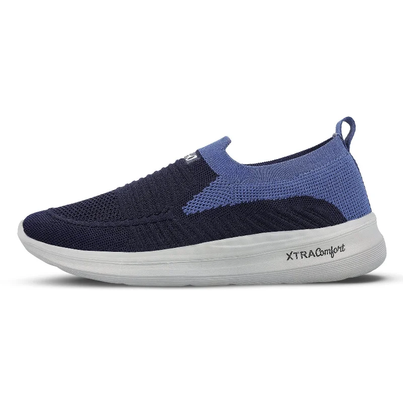 Men's Ultra-Light Shoes Walkaroo Belly Shoes for Men - XS9768 Navy Blue