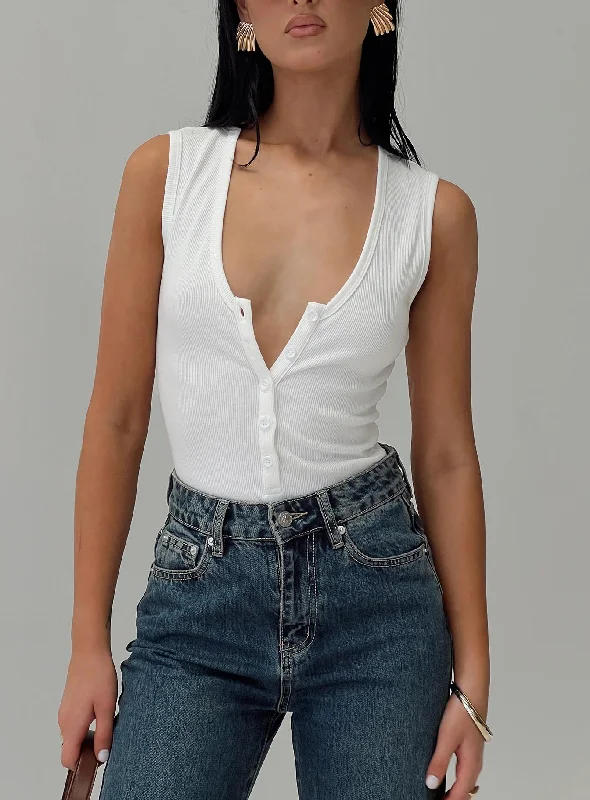 Online Boutiques Affordable Avahlee Bodysuit White