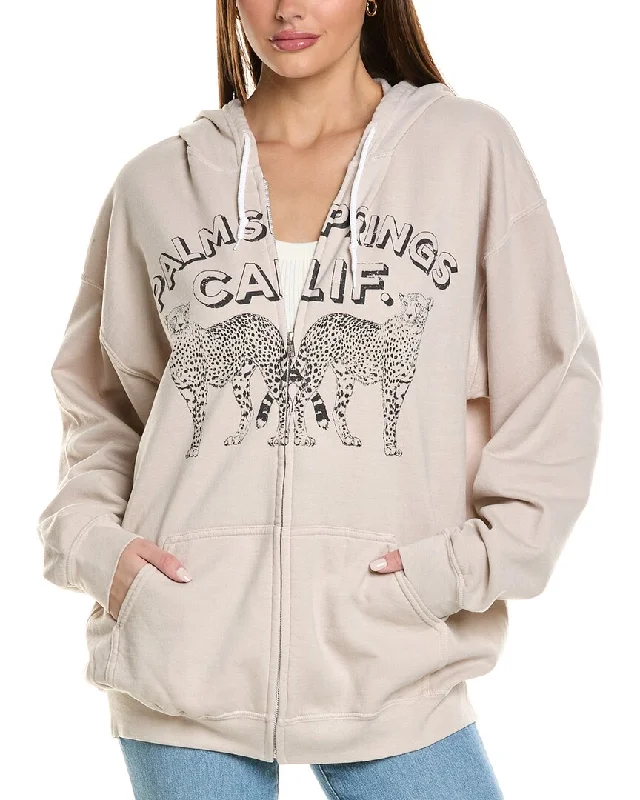 Women's Work Outfit Project Social T Palm Springs Zip Hoodie