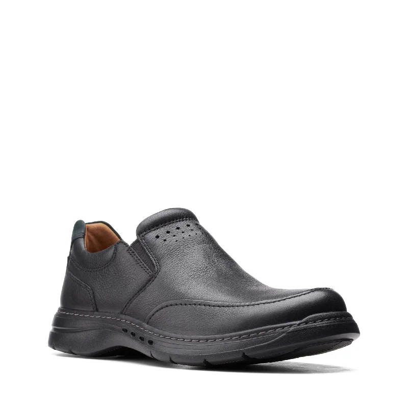 High-Quality Shoes Clarks Un Brawley Step Black Men's
