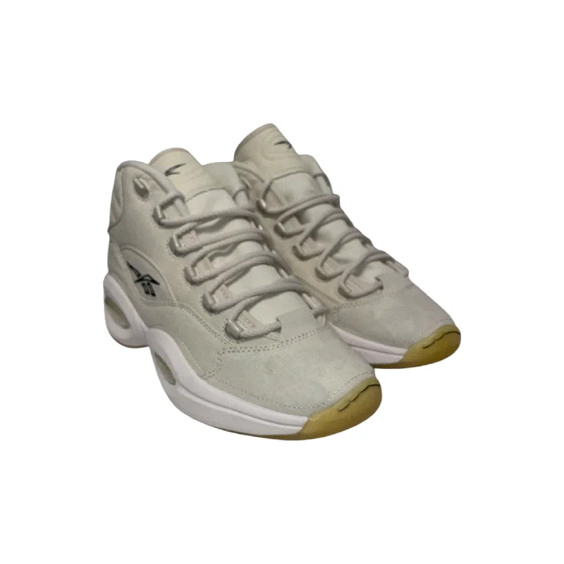 Men's Moisture-Wicking Boots Reebok/Hi-Sneakers/US 10.5/Leather/WHT/AI Question Mid Halloween