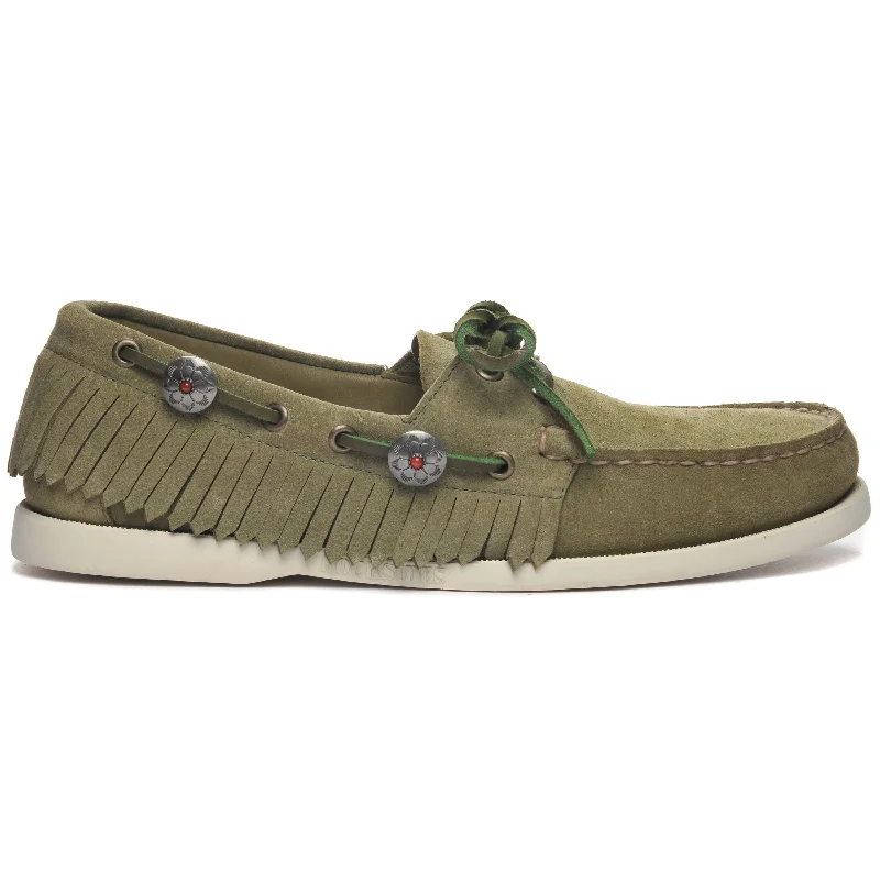 Men's Moisture-Wicking Boots Portland Fringes - Forest Green