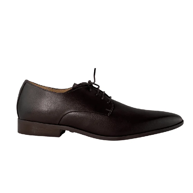 Men's Shock-Resistant Boots 'Nero' Men's Vegan Derby Shoe by Zette Shoes - Espresso Men's Shock-Resistant Boots 'Nero' Men's Vegan Derby Shoe by Zette Shoes - Espresso