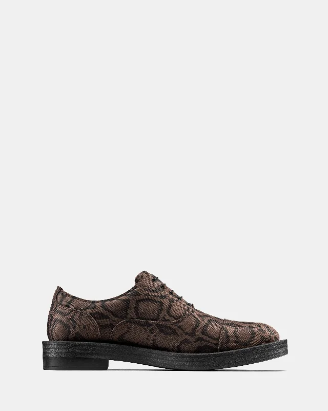 Men's Casual Shoes Cur Oxford 2 M Brown Textile