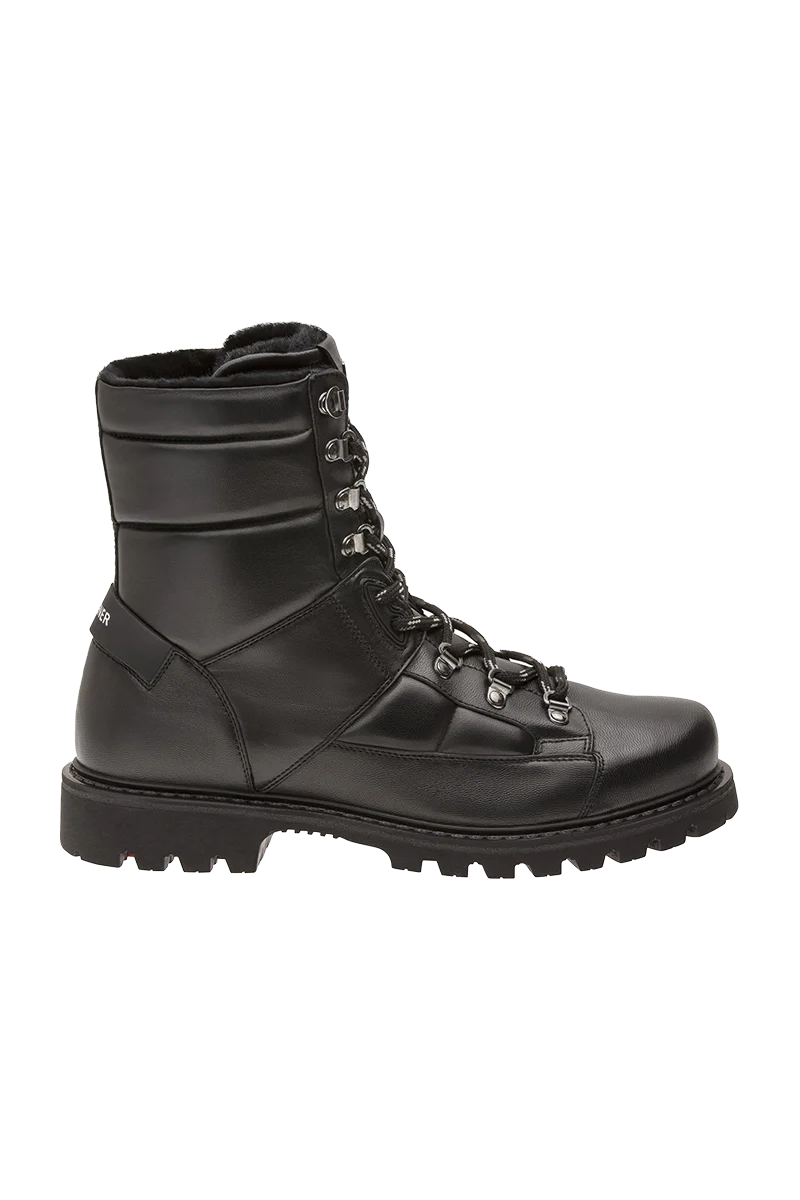 Men's Minimalist Boots Helsinki Nappa Leather Ice-Spike Shearling Boots