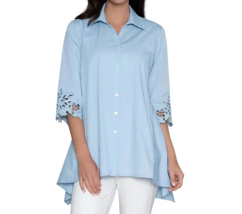 Chic Women's Clothing Online Poetry Tunic In Chambray