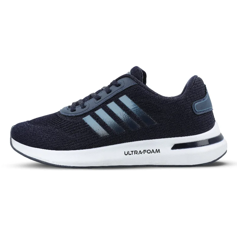 Men's Elegant Shoes Walkaroo Men Walking Shoes - WS9075 Navy Blue