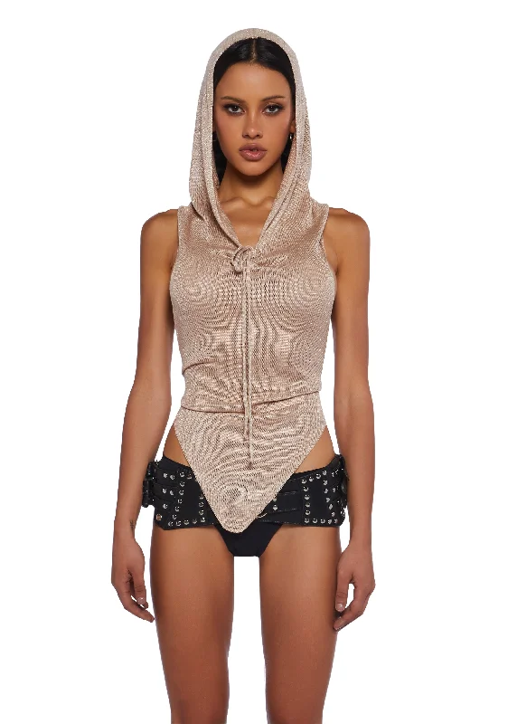 Women's Athletic Outfit Valley Visions Hooded Top - Gold