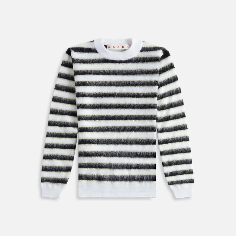 End Of Season Sale Clothing Marni Roundneck Sweater - Alabaster