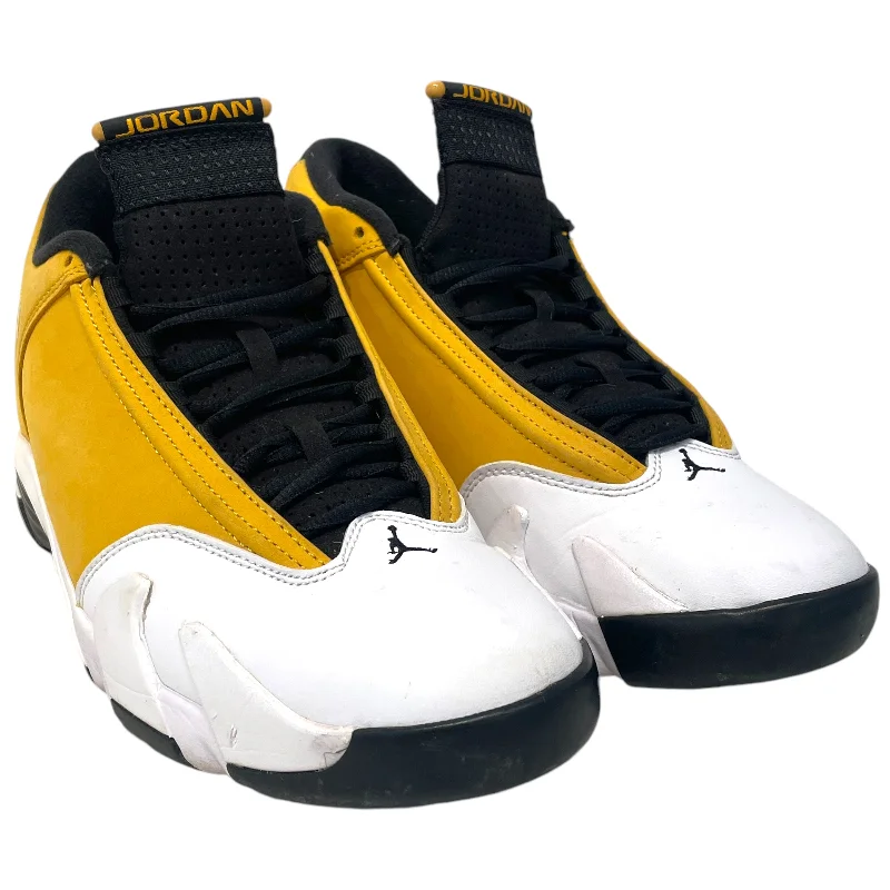 Men's Classic Shoes NIKE/Low-Sneakers/US 9.5/Cotton/YEL/Air Jordan 14 RETRO