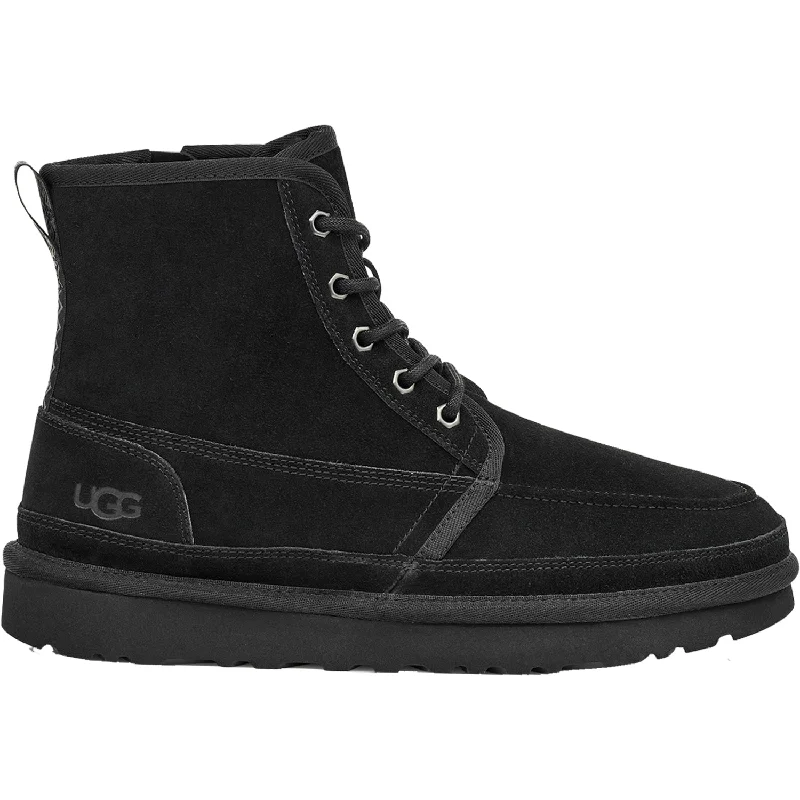Men's Soft Shoes Men's UGG Neumel High Moc Black Suede