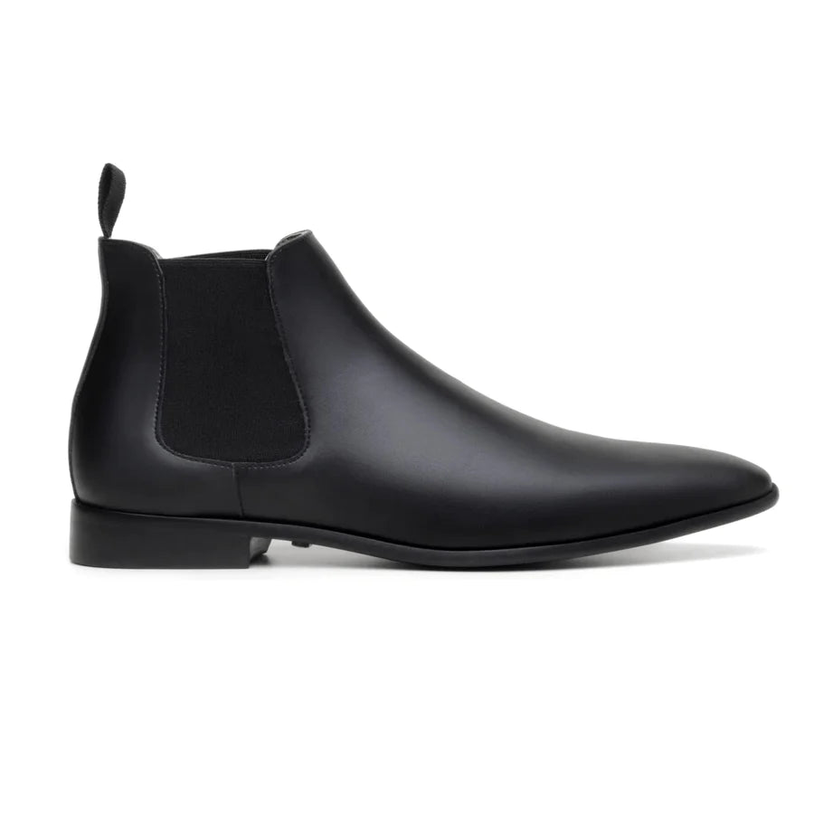 Men's Shock-Resistant Shoes 'Sterling' wide-fit (EEE) men's vegan Chelsea by Zette Shoes - black Men's Shock-Resistant Shoes 'Sterling' wide-fit (EEE) men's vegan Chelsea by Zette Shoes - black