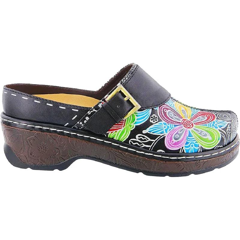 Men's Premium Boots Women's Spring Step Flowpow Black Multi Leather