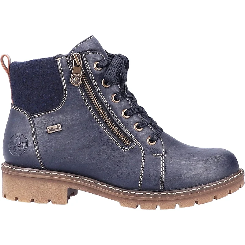Men's High-Quality Boots Women's Rieker Y9105-14 Sabrina 05 Navy Leather