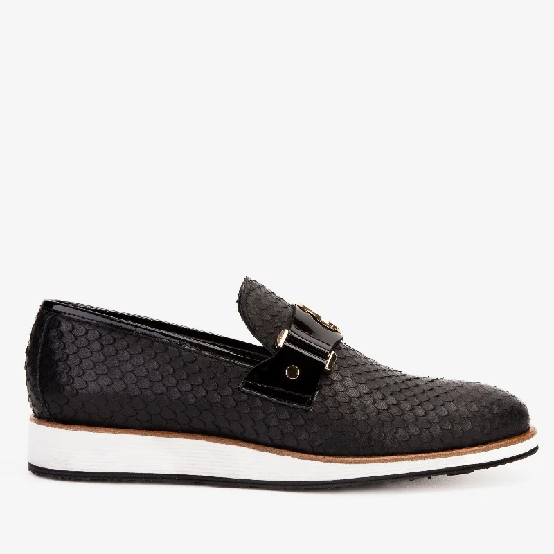 Casual  Shoes For Everyday Wear The Legacy Black Leather Men Casual Loafer Shoe