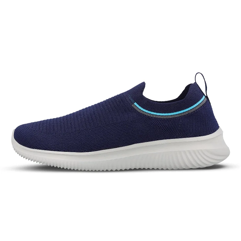 Clearance Sale On Men's Shoes Walkaroo Men walking Shoes - WS9549 Navy Blue