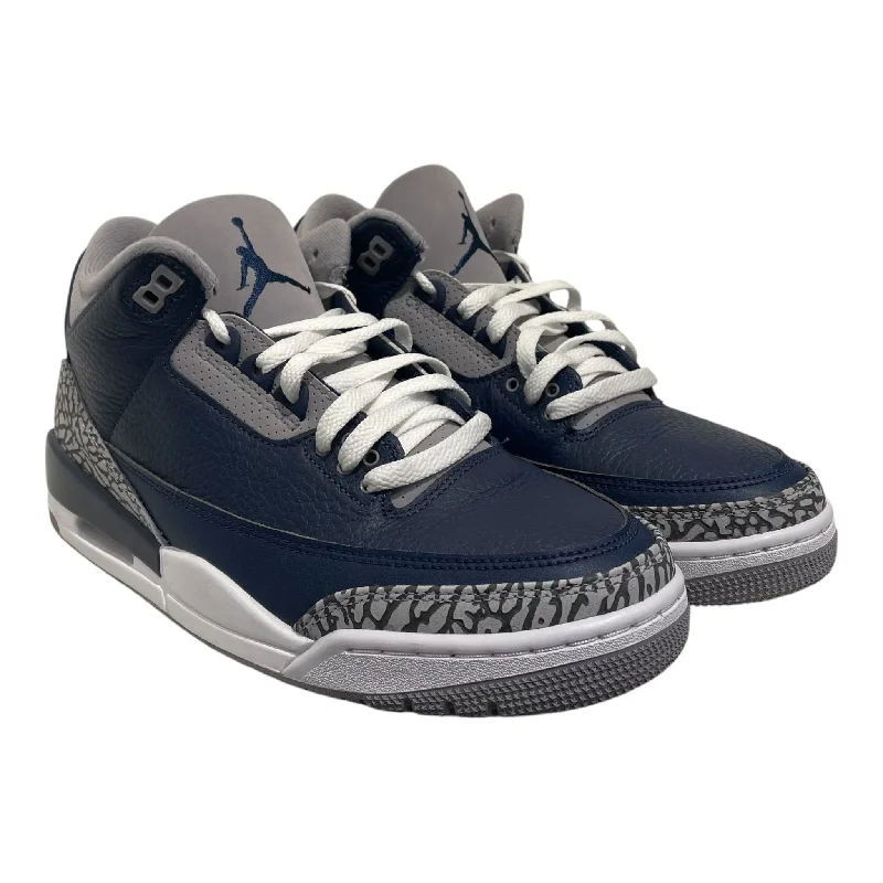 Men's Adaptive Fit Shoes AIR JORDAN /Low-Sneakers/US 8/Leather/NVY/
