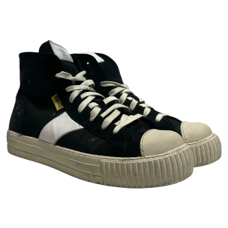 Men's Casual Shoes RHUDE/Hi-Sneakers/US 10/Cotton/BLK/RHUDE ESSENTAIL SNEAKERS