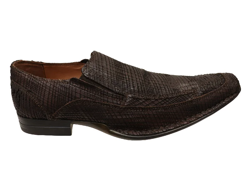 Men's Supportive Shoes GLIF Vyper Mens Leather Slip On Dress Shoes