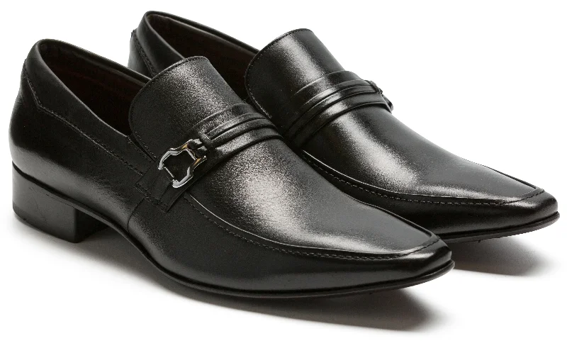 Exclusive Shoe Sale Event Happening Now Alfredo Men's Black Leather Sole 1342