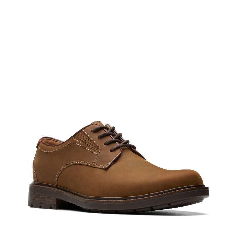 Men's Lightweight Boots Clarks Un Shire Low Beeswax Leather Men's