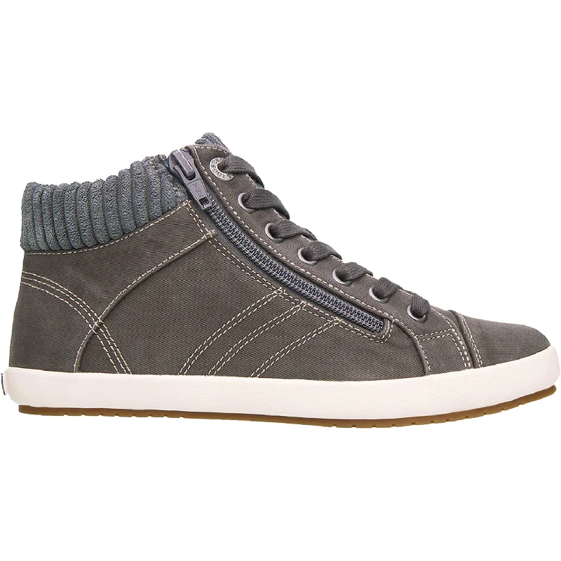 Men's Soft Shoes Women's Taos Startup Graphite Distressed Canvas