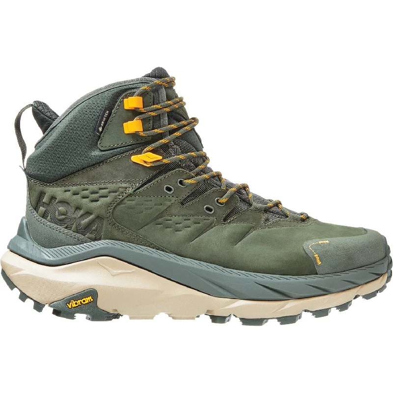 Men's Seamless Design Boots Men's Hoka Kaha 2 GTX Duffel Bag/Radiant Yellow Nubuck